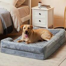 Camas para perros grandes sofá cama para perros grandes S-1 cama lavable para perros con forro impermeable y parte ferior antideslizante sofá ortopédico de espuma de huevo para dormir mascotas cama para mascotas para perros grandes - L36276,5 pulgadas - Ver 8