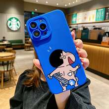 Cartoon-Handyhülle geeignet für iPhone13 Pro/15 Pro Max/17 Pro Max/17 Pro/16e/14 Pro Max/16 pro/16 Pro Max/17,  Galaxy S23 Ultra/ Galaxy S25 Plus/, klassischer anime stil retro anime stil. - Klein Blue - Übersicht 7