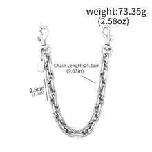 Encantos de bolsa de vidrio para bolsos, cadena extensora y llavero, accesorios de cadena tipo portafolios - Flor de China de plata - Ver 8