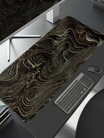 E-Sports Game Mouse Pad, Suitable For Home Office Work, Computer Keyboard Laptop Expansion Pad, Large Table Pad With Non-Slip Rubber Base Edge Stitching Desktop Decoration