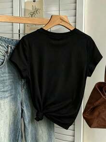 Women T-Shirts - Black - View 4