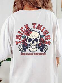 Women's T-Shirt For Spring And Summer - White - View 3