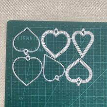 1pc Heart-Shaped Balloon Rattle Metal Cutting Die Template, Suitable For DIY Scrapbook/Photo Album Decoration Embossing DIY Paper Card - DIY Cutout Patterns - View 8