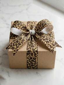 1pc 5 Yards Leopard Print Ribbon, Jungle Hunting Pattern Ribbon For Gift Wrapping,DIY Crafts Hair Bows,Party Decorations,Wreath,Suitable For Jungle Theme Birthday, Hunting Shower, Bachelor Party,Graduation Elegant Bridal Shower Or Fashionable Wedding - Multicolor - View 8