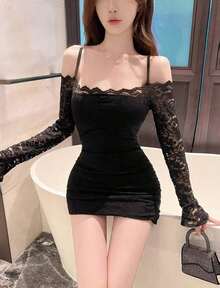 Dirndl Dresses - Black - View 12