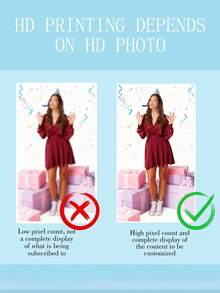 Custom Life-Size Cardboard Cutout Personalized High-Resolution Standee Upload Your Own Photo - Wedding, Graduation, Birthday, Anniversary - Multicolor - View 6