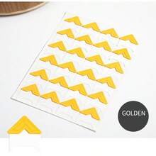 4 Sheets/96pcs Self-Adhesive Photo Corners Stickers, Acid-Free Photo Mounting Corners, Suitable For Handmade Photo Album, Album, DIY Album, Diary, Self-Adhesive Corners For Handmade Album - A - View 9