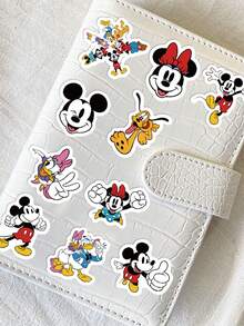 Disney 500PCS/Roll Mickey Stickers, Creative, Quirky, And Cute Office Decoration Stickers, Suitable For Decorating Desks, Folders, Pen Holders, Notebooks, And Other Doodle Stickers. - A - View 8