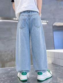 Men's Summer Denim Jeans, New Fashion Style - Blue - View 3