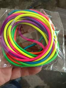 Cuerda de saltar elástica | Cuerda y cordón de goma con cuentas, ideal para rellenar bolsas de regalo y obsequios de fiesta de cumpleaños - A - Ver 10