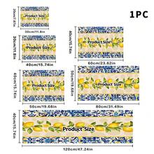 1pc Mediterranean Lemon Pattern Dish Drying Mat, Efficient Water Absorption Quick Drying Decorative Pad For Countertop, Coffee Machine, Dining Table, Suitable For Multiple Scenes, Household Gift - XYLSD-402 - View 15