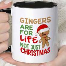 [24-Hour Delivery Within Mexico] Double-Sided Print Mug, A Fun Gingerbread Man Mug For Christmas, Suitable For Coffee Or Juice, With A Capacity Of 11 Ounces Or 360 Milliliters, Perfect As A Gift. - 2 - 查看 1