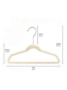 20/10pcspcs Velvet Baby Hangers, Space Saving Kids Closet Organizers For Baby Nursery, Children's Room, Bedroom, Cute Baby Essentials For Newborn - Multicolor - View 9