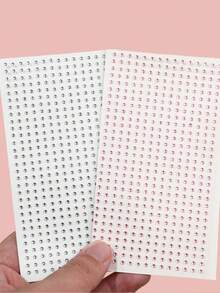 900/450pcs Silver/Pink Tiny Rhinestones, 2mm, Shiny Sequins, Suitable For Face/Eye Decoration, Suitable For Carnival, Y2K Holiday Party, Daily Decoration, DIY Face Decor, Music Festival Makeup Party, Ball, Can Be Used To Decorate Hair, Eyes - Multicolor - View 2