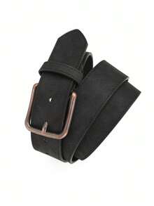 1pc Minimalist Versatile PU Buckle Belt, Unisex Retro Western Style Suitable For Daily Wear - BH1122 - View 12