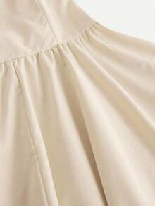 MOD Vestido rosa romántico con espalda descubierta y lazo, adecuado para citas, fiestas, vacaciones, meriendas de té y ocasiones de cumpleaños - Rojo 2 - Ver 8