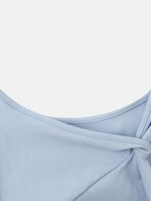 Áo ba lỗ nữ NIKE AS W NK ONE DF TANK CPSL A, kiểu dáng mới mùa hè, thích hợp cho chạy bộ, tập thể dục, hoạt động ngoài trời, phong cách thường ngày, vai bất đối xứng, IB9163-412 - Màu xanh nhạt - Xem 3