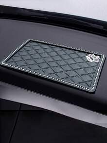 1pc Car Center Console Crown Anti Slip Pad, Protecting Mobile Phones, Keys, Glasses, And Valuable Items, Suitable For Durable Internal Storage Of Most Car Models, Casual, Unique, And Ideal Gift For Him - Crown Anti-slip Mat - View 9