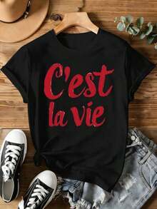Women T-Shirts - Black - View 2
