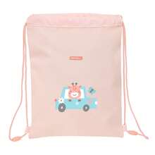 Safta SPIDERMAN | Junior Preschool Sports Bag Flowers Kids School Backpack With Drawstring Closure And Anti-Strangulation Reliable, Inner Zip Pocket, Back To School, Lightweight - Giraffe - View 2