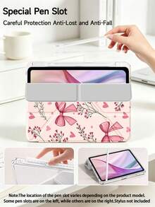 粉色花朵、星爆和蝴蝶结图案保护套，兼容 iPad Air 8(M4)2026(11 英寸)、Air 4/5 10.9 英寸、7/8/9 代 10.2 英寸，内置笔槽，兼容三星 Tab S6 10.4 英寸，兼容 Kindle 第 11 代 (2022/2024)、Kindle Clara 2E、Clara Colour、Clara BW (6 英寸) 和 Libra Colour (7 英寸)，可爱少女风时尚设计，平板电脑桌面装饰，生日和节日礼物。 - 彩色 - 查看 6