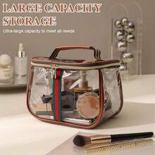 Waterproof Retro New Large Capacity Waterproof Handbag, Fashionable And Luxurious High-End Cosmetic Bag/Toiletry Bag - 無色 - 查看 1