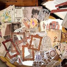 Collage Material Stickers Assortment Ta merry Pack Design Paper Material Paper Stickers Retro Stickers Cute Girls Stylish Lace Paper Notes Background Paper Paper 85 Sheets Set Large Capacity Many Vintage Flowers Girls People English Letters Lace Frame Modern - 写真のように - チェックする 7
