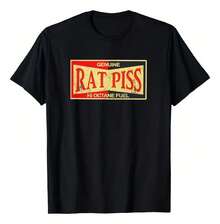 Combustible De Alta Octanaje De Orina De Rata. Camiseta Retr - Negro - Ver 9