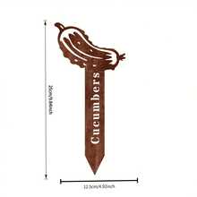 1pc Retro Acrylic Cucumber Sign - Suitable For Charming Gardens, Balconies And Patios, Vegetable Label, Outdoor Decor Art In Natural Style, Garden Decoration - A - View 4