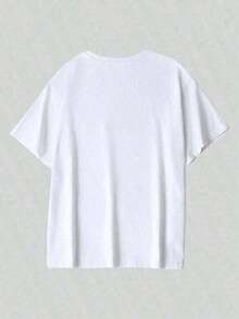 Men's Urban Print T-Shirt, Short Sleeve, Brooklyn Design, Casual Urban Style, 100% Cotton, Comfortable For Everyday Wear, Modern And Casual, Brooklyn T-Shirt For Independence Day. - 布蘭克 - 查看 3