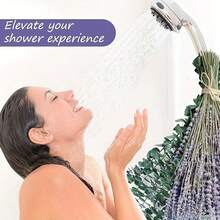 130pcs Eucalyptus & Lavender Bouquet – 17-Inch Hanging Shower Flower Rack, Natural Dried Leaves & Aromatic Branches For Bathroom Decor - 130PCS - View 4