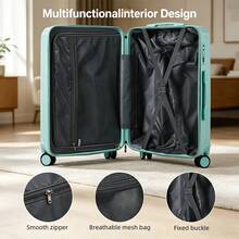 Maleta rígida de policarbonato de 28 pulgadas, ligera, duradera, de gran capacidad, con ruedas giratorias, cerradura de combinación segura, ruedas suaves y silenciosas, resistente a los arañazos, ideal para viajes de más de 7 días, viajes de negocios y vacaciones familiares. Maleta rígida perfecta con diseño fácil de limpiar para viajeros modernos. - Morado claro - Ver 6