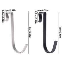 10pcs Metal Card Hooks Detachable Flat Steel Hanging Hooks For Party Home Wall Decoration Gift Ornament Display Storage Organization Bedroom Living Room - 10 - View 3