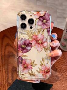 Funda transparente con estampado realista de lirio compatible con iPhone & compatible con Samsung - Multicolor - Ver 5