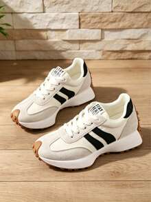 Soft-Soled, Comfortable Women's Shoes, Versatile Casual Retro Sneakers - 白色 - 查看 4