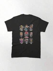 Herr-T-shirt 100% bomull, Familje-T-shirt 2026, Bomulls-T-shirt för män och kvinnor, Grafisk T-shirt med illustrationer inspirerade av StrangerS, Hawkins, ThIng, Bomulls-T-shirt med illustrationer inspirerade av StrangerS, Hawkins, ThIng, 100% bomulls-T-shirts med StrangerS-tryck, Mike, Lucas, Eleven, Dustin, Demodogs, Hawkins, Indiana, Utsökta T-shirts för fans, Semester-T-shirt, T-shirt med StrangerS Hawkins-mönster, Herrtopp, Utsökt avslappnad bomulls-T-shirt med rund hals, StrangerSthIngS, Alla hjärtans dag-presenter, T-shirts med tryck av abstrakta neonmonsterblommor och livfulla penseldrag från Stranger Meme Hawkins, T-shirts för TV-programfans, Svarta T-shirts med tryck av Stranger Meme Hawkins. - Svart - Visa 7