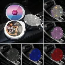 Full Rhinestone Car CD Bag, Luxury Vehicle Disc Storage Pouch, Auto CD Holder Disc Organizer Case - View 1