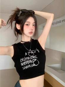 Women Tank Tops & Camis - Black - View 8