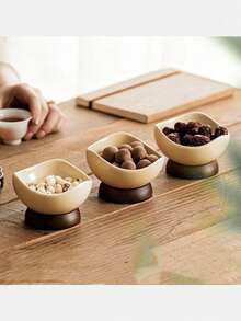 3件套木质底首饰托盘，收纳托盘，首饰展示托盘，首饰化妆品收纳托盘，服务托盘，展示托盘和装饰托盘，家居装饰餐盘工艺品 - 彩色 - 查看 1