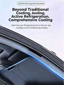 1pc Car Front Windshield Sun Shade, Specialized Heat Insulation Sun Protection Shade Board, Convenient Storage Design, No Drilling Required Car Sun Shade Cover, Seamless Edge Fit, Equipped With High-Density Light-Blocking Fabric With Reflective Coating, Protects Car Interior, Effectively Blocks Sunlight, Car Privacy Curtain, Universal Design, Suitable For Cars And SUVs, Protects Your Car From Sun Exposure, Essential Car Window Curtain/Sun Shade - A - View 8