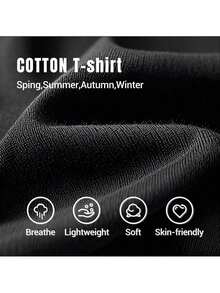 1-Pack de Camisetas de Algodón de Manga Corta para Hombre, Tallas Grandes, con Temática Religiosa "No Puedo, Pero Conozco a un Amigo" - 100% Algodón Suave, Verano, Talla Grande, Camiseta Moderna para Hombre, Camiseta con Estampado, Tela Cómoda y Transpirable, Lavable a Máquina, para Uso Diario y Laboral, Regalo, Tallas Grandes y Altas - Negro - Ver 3