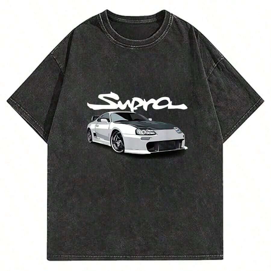 Camiseta JDM MkIV Supra 2JZ Street Racing Drag Drift - Negro 17 - Ver 1