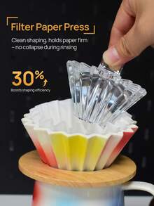 Brutelle A Tamper de Papel para Café en Forma de Diamante Duradero, un Accesorio Esencial para Preparar Café de Goteo Adecuado para Tazas de Filtro Estilo V-60. - Prensa escrita - Ver 4