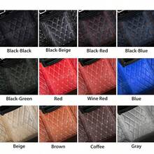 Luxury PU Leather Car Floor Mat Set, Fully Covered, Diamond Stitched Design, Suitable For Opel Astra H From 2004 To 2008, Left-Hand Drive, Blue And Black Options, Waterproof, Stain Resistant And Durable, Better Protecting Your Car - Multicolor - View 8