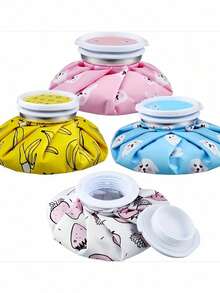 Reusable Ice Pack Cold And Hot Use,Cute Pattern Hot Water Bag , Cold PacksTired Eyes,Easy To Carry ,Small&Easy To Store, Reusable Ice Bags Hot Water Bag For Daily Use To Relieve Fatigue Home Essentials,Random Color - Multicolor - View 1
