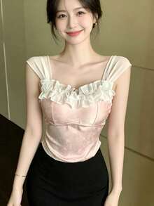 Women Tops - Blue - View 2