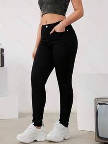 Basic Skinny Jeans Made Of Basic, Stretchy Denim With A Butt-Lifting Effect - Black - View 3