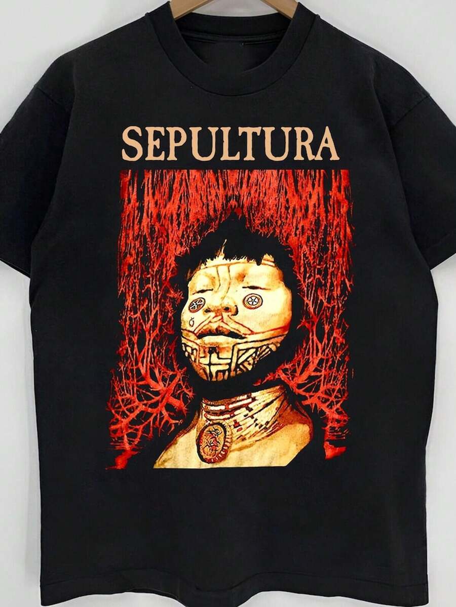 Sepultura Shirt, PLUS SIZES, Loose And Comfortable - Back - View 1