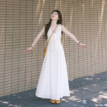 Women Long Dresses - White - View 8
