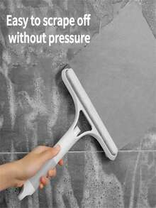 4-In-1 Glass Squeegee With Scraper And Sprayer, 3-In-1 Window Cleaner, Multi-Functional Handheld Window Scraper, Spray, Clean And Scrape, Suitable For Windows, Tiles, Car Windshield, Mirrors, Bathroom Cleaning, Kitchen, Bathroom, Home Supplies - Blue - View 4